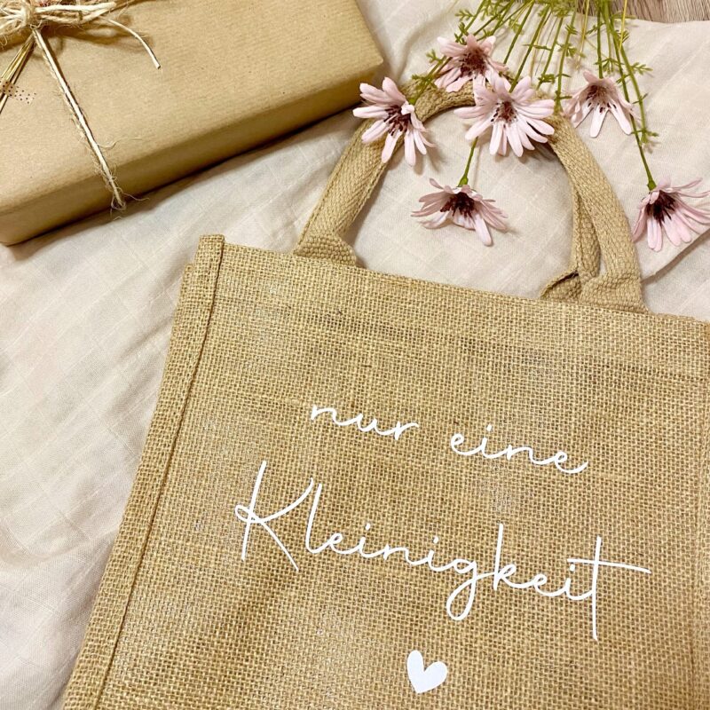 Jutetasche natur nur eine Kleinigkeit