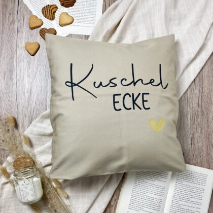 Kissenhülle Kuschelecke beige