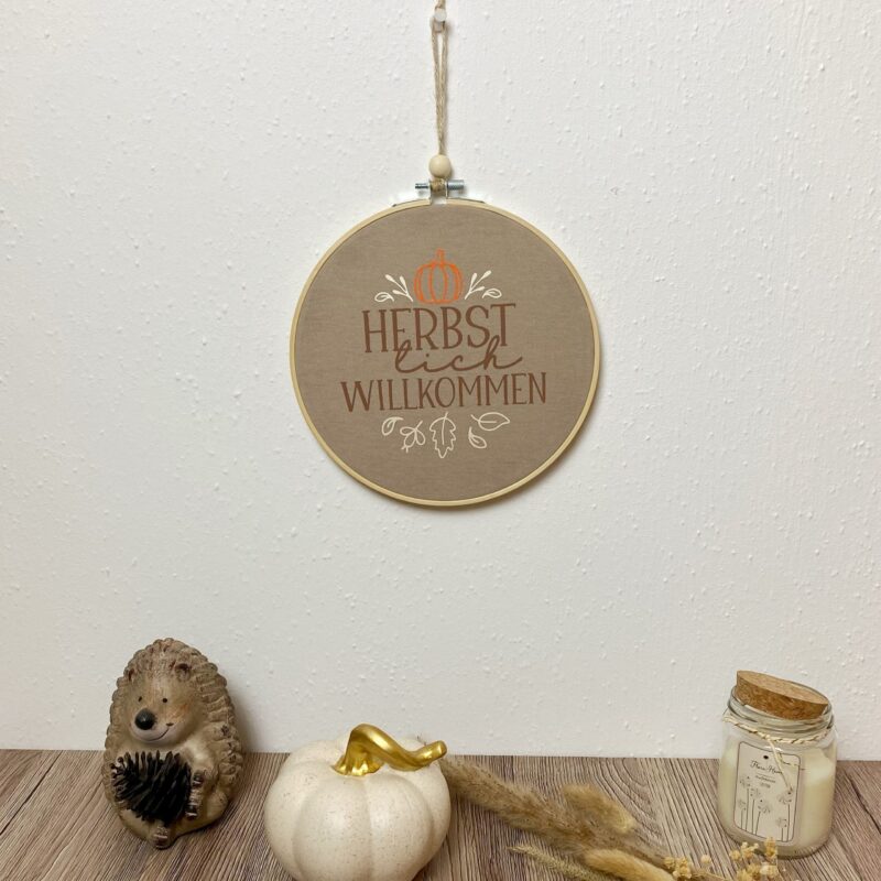Stickrahmen Herbstlich Willkommen