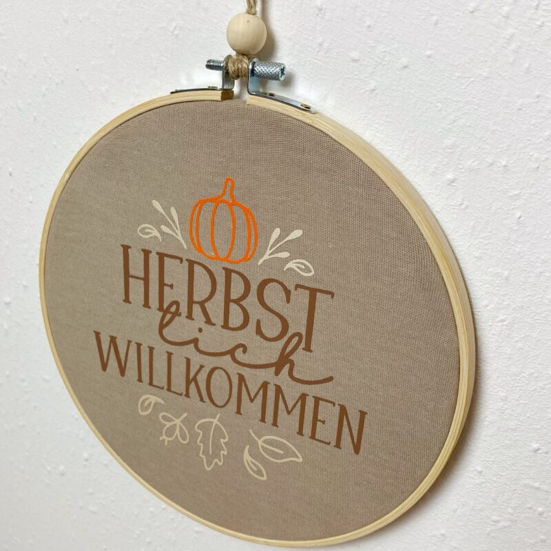 Stickrahmen Herbstlich Willkommen