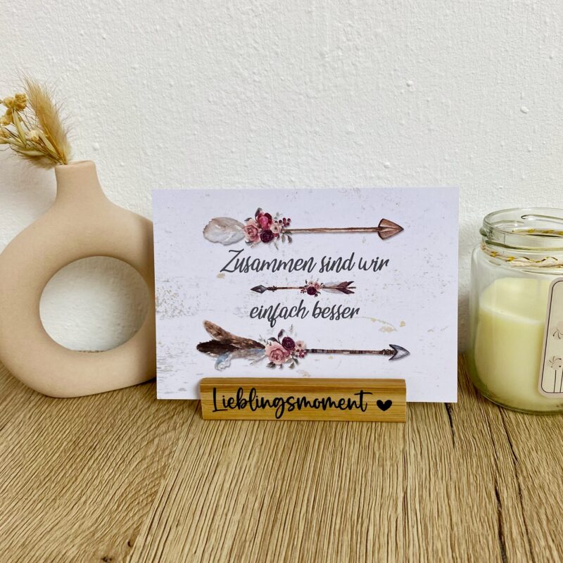 Bilderleiste aus Holz Lieblingsmoment