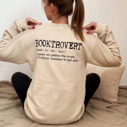 Oversized Sweatshirt Damen Booktrovert