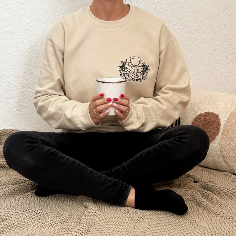 Oversized Sweatshirt Damen Booktrovert